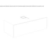 Single wall-mounted washbasin cabinet with drawers Niksic