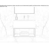Wooden wall-mounted washbasin cabinet with integrated washbasin Candoso