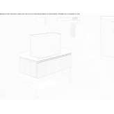 Floor-standing washbasin cabinet made of stainless steel and wood with drawers Turzovka