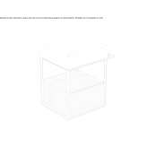 Single wall-mounted washbasin cabinet with drawers Grillon