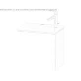 Wall-mounted washbasin cabinet with doors Isparta