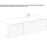 Wall-mounted washbasin Kenley