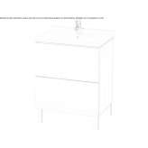Washbasin cabinet with drawers Isparta