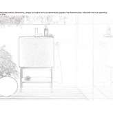 Tecnoblu floor-standing washbasin cabinet with towel rack Onifai