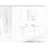 Under-washbasin cabinet with towel rack Seiffen