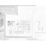 Sectional laminate washbasin cabinet with integrated washbasin Panaci
