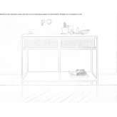 Washbasin cabinet with drawers Kineshma
