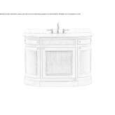 Single oak cabinet under the washbasin with doors Lytle