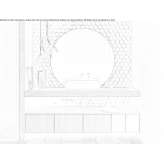 Wall-mounted washbasin cabinet made of wooden veneer with drawers Giarmata