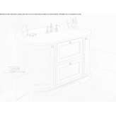 Free-standing MDF washbasin cabinet with drawers Mackovec