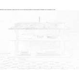 Solid wood washbasin cabinet Lalling