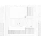 Wall cabinet under the washbasin made of laminate with a mirror Romuli