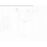 Wooden washbasin cabinet with doors Piaxtla