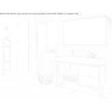 Under-washbasin cabinet standing on the floor Galizana