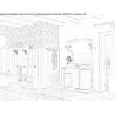 Under-washbasin cabinet with a mirror Holysov