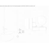 Single wall-mounted washbasin cabinet with cabinets Lanstrop
