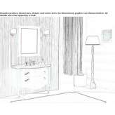 Washbasin cabinet with drawers Moche