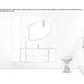 Single HPL washbasin cabinet with mirror Solita