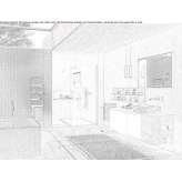 Sectional laminate washbasin cabinet with integrated washbasin Cucciago