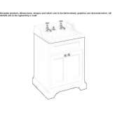 Free-standing single wooden washbasin cabinet with doors Piaxtla