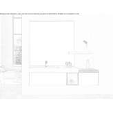 Wall-mounted washbasin cabinet with drawers and mirror Romuli