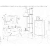 Double washbasin cabinet with drawers Napanee