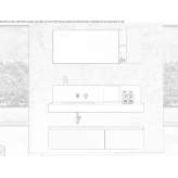 Washbasin cabinet made of construction wood, mounted on the wall, with drawers Kunzell