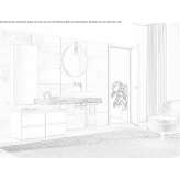 Single fir washbasin cabinet with towel rack Seiffen