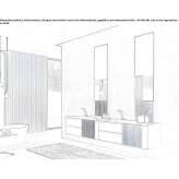 Wall-mounted washbasin cabinet with drawers Rindoe