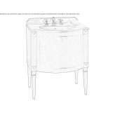 A single washbasin cabinet in a classic style Goias