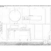 Single, fir cabinet under the washbasin with a towel rack Seiffen