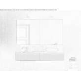 Laminam® sectional wall-mounted washbasin cabinet with drawers Stebleve