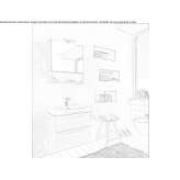Wall-mounted washbasin cabinet with drawers Hurigny