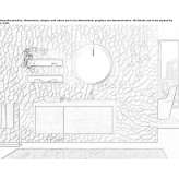 Wall-mounted washbasin cabinet with drawers and mirror Seiffen