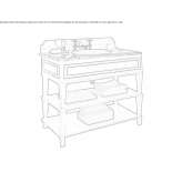 Wooden console sink Oakridge