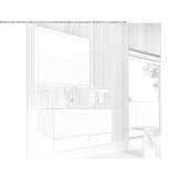 Under-washbasin cabinet with towel rack Giarmata