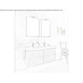 Wall-mounted washbasin cabinet with drawers Hurigny