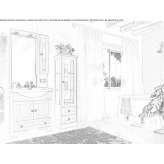 Under-washbasin cabinet with a mirror Holysov
