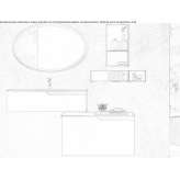 Wall-mounted washbasin cabinet Maslow