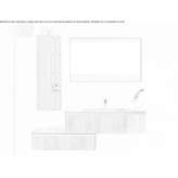 Washbasin cabinet with cabinets Romuli