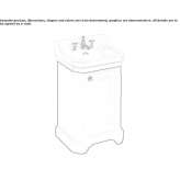 Wooden washbasin cabinet with doors Schitu