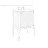 Single washbasin cabinet Chlumec