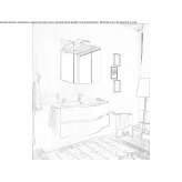 Single wall-mounted washbasin cabinet with drawers Hurigny