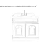 Wooden washbasin cabinet Wathena