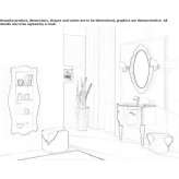 Washbasin cabinet with drawers Moche