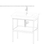Floor-standing metal console sink Truckee