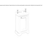 Wooden washbasin cabinet with doors Schitu