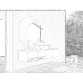 Wall-mounted washbasin cabinet with drawers Wimauma