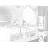 Wall-mounted washbasin cabinet with drawers Wimauma