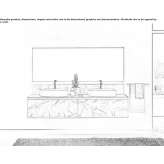 Double wall-mounted washbasin cabinet with drawers Wimauma